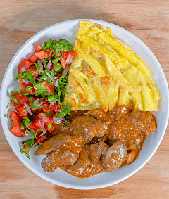 Beef Liver with Chips
